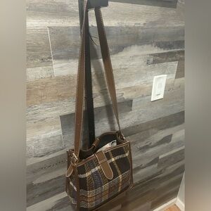 Brown Plaid Women's Bag